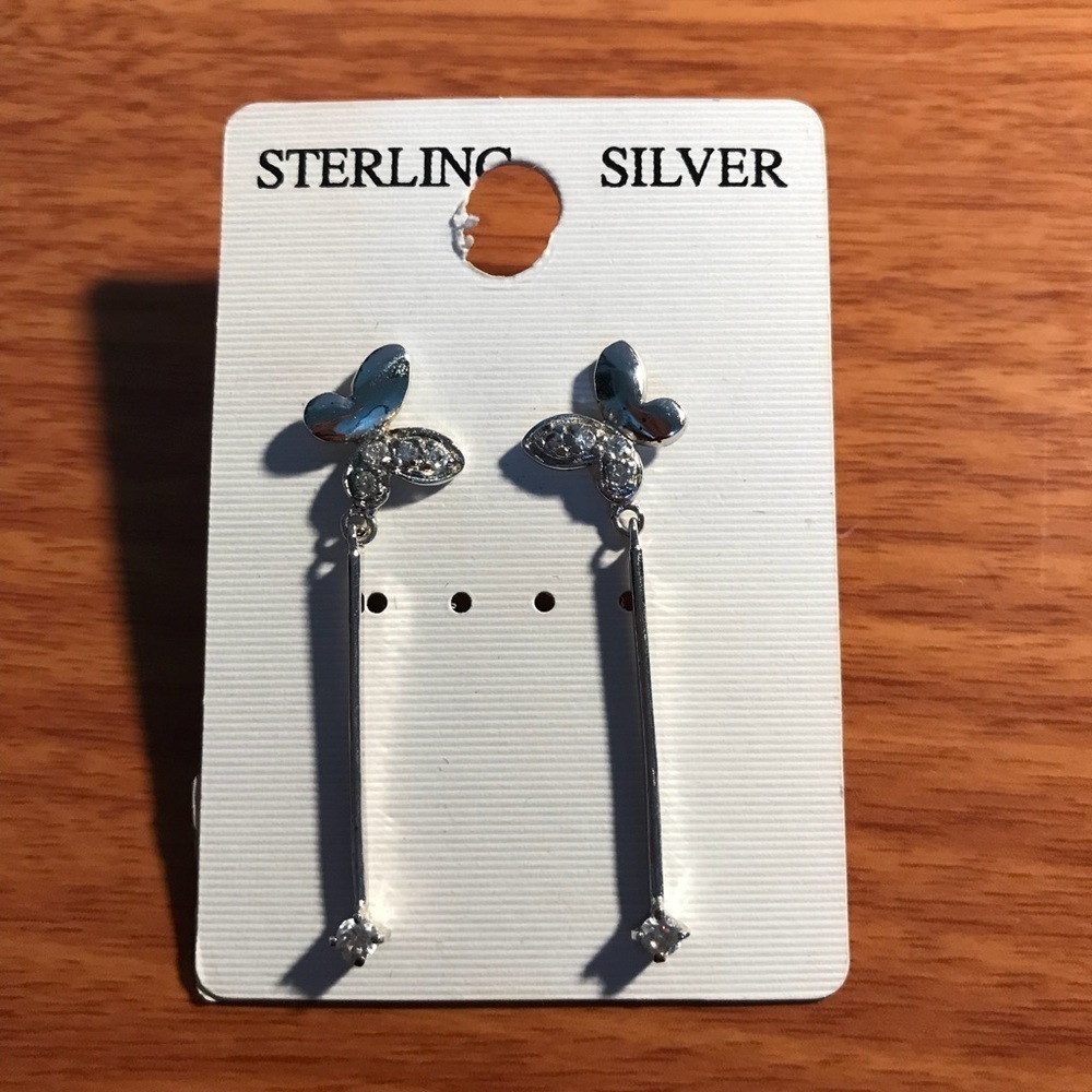Sterling Silver Butterfly Earrings! - Picture 1 of 1